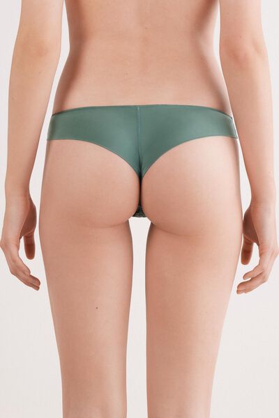 Culotte dentelle bleue - côté